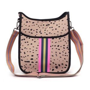 Stylish Pink and Black Speckled Bag